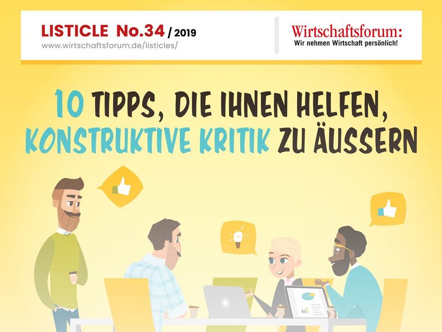 10 Tipps, die Ihnen helfen, konstruktive Kritik zu äußern