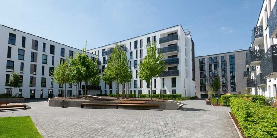 RVI GmbH LOK.West: Innenhof des Wohngebäudes Citadis