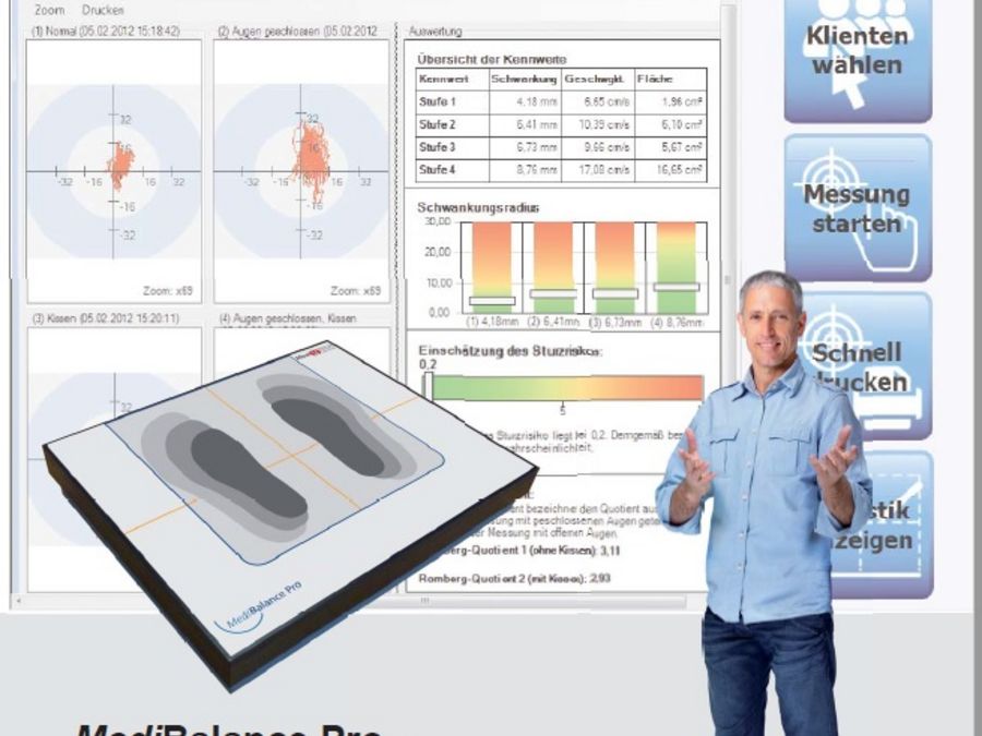 MediBalance PRO Gleichgewichtsanalyse und Training