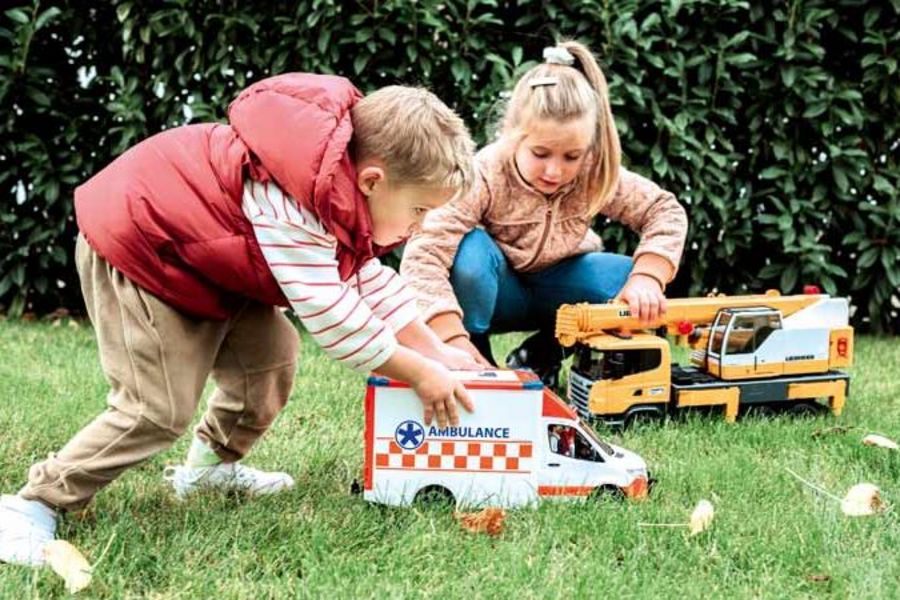 Bruder Spielwaren Kinder beim Spielen