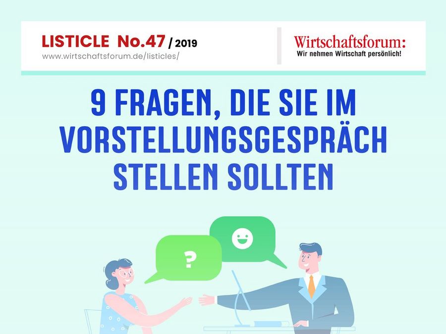 9 Fragen, die Sie im Vorstellungsgespräch stellen sollten