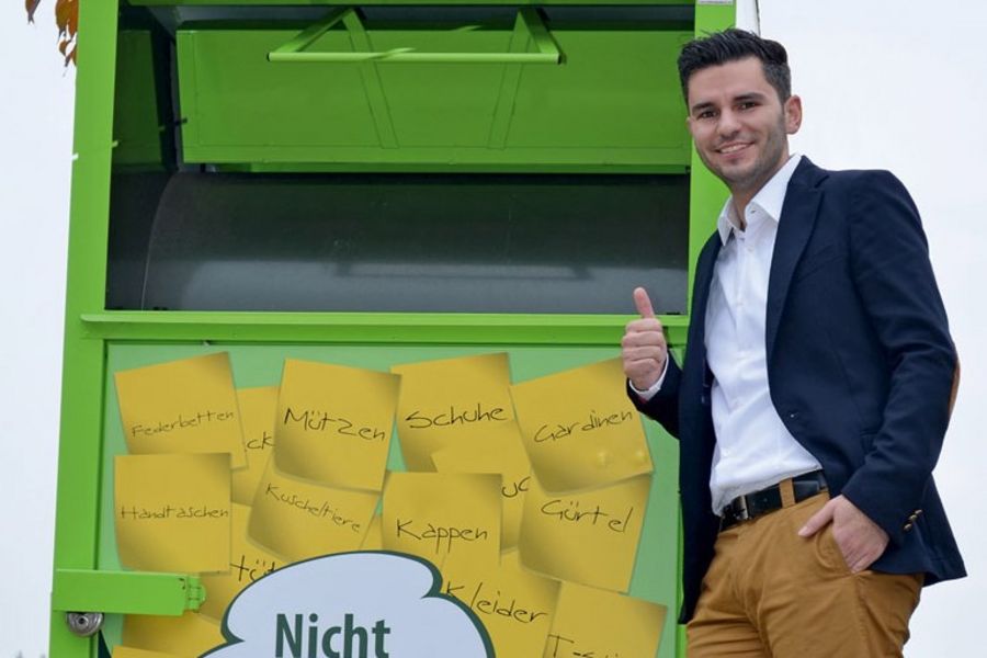 Umut Kursun, Prokurist bei der East-West Textilrecycling Kursun GmbH und Sohn des Unternehmensgründers.