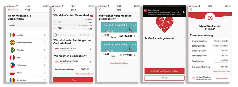 Swiss Bankers Digitale Karten