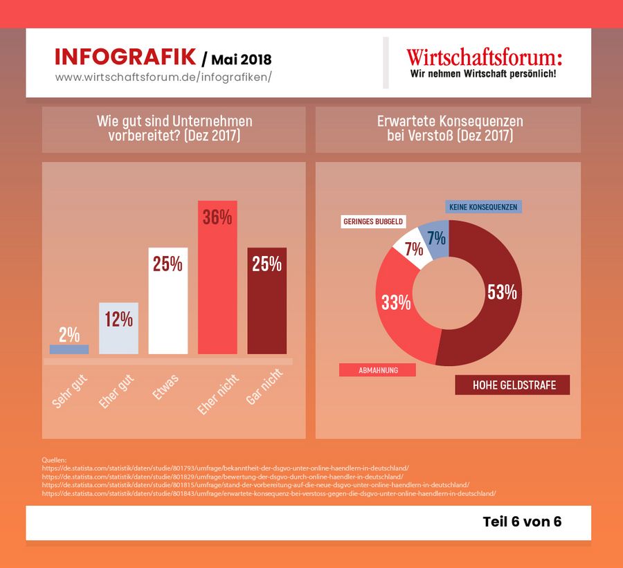 Infografik Datenschutz & DSGVO Teil 6 von 6