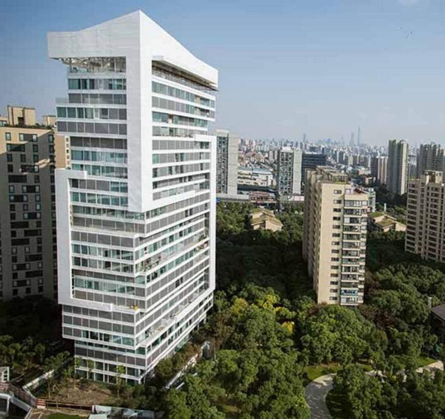 Air-Lux Technik Hochhaus im chinesischen Shanghai