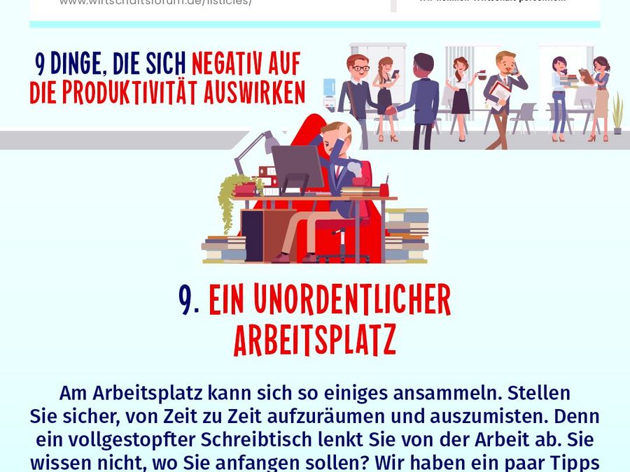 Ein unordentlicher Arbeitsplatz Ein unordentlicher Arbeitsplatz