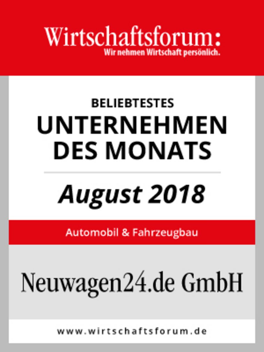 Neuwagen25 - Unternehmen des Monats September 2018