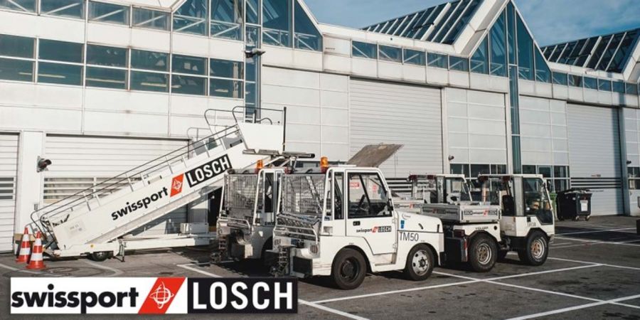 Bodenabfertigung durch Swissport Losch