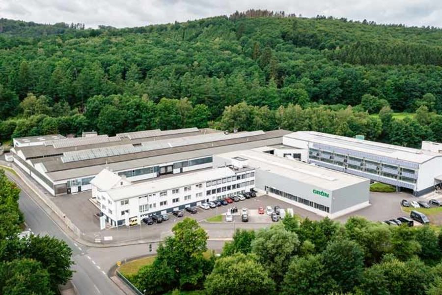 Der Firmensitz der Grün GmbH Spezialmaschinenfabrik in Wilnsdorf