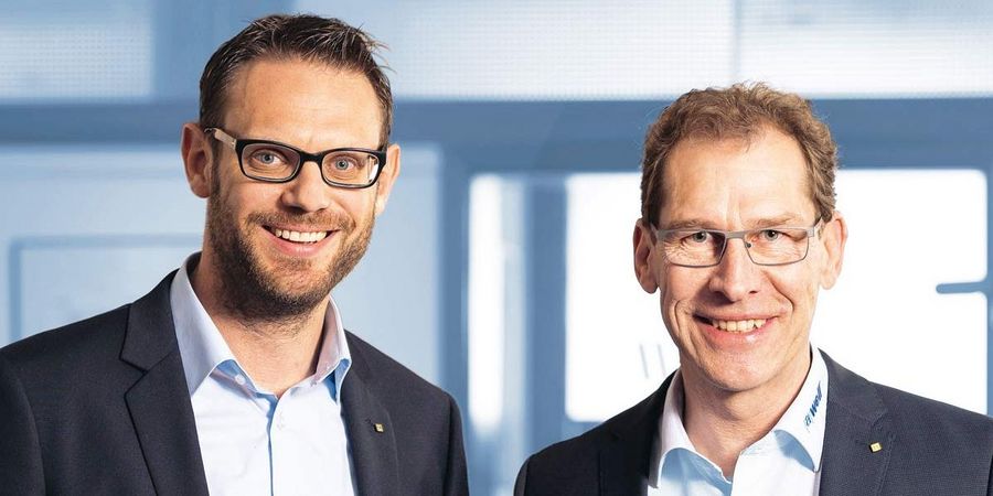 Markus Wolf und Christian Gutmann, Geschäftsführer der awell