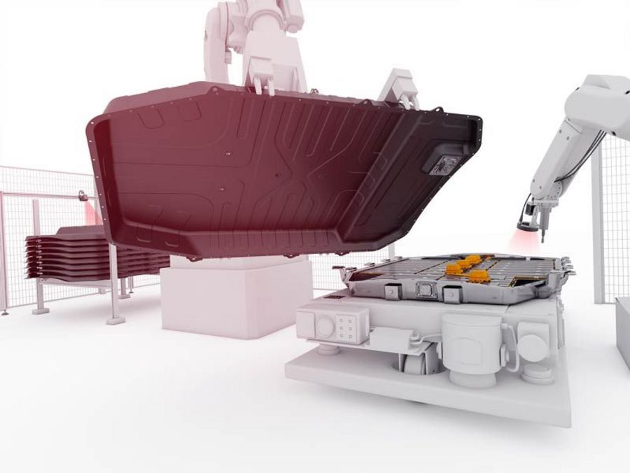 SensoPart Industriesensorik E-Mobilität: Batteriepack-Montage