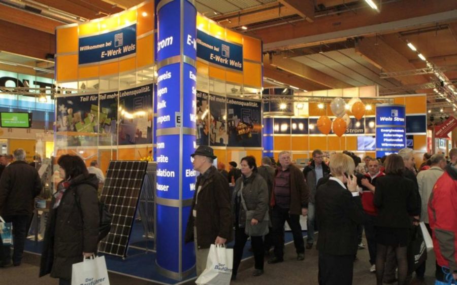 Stand auf der Energiemesse Wels.