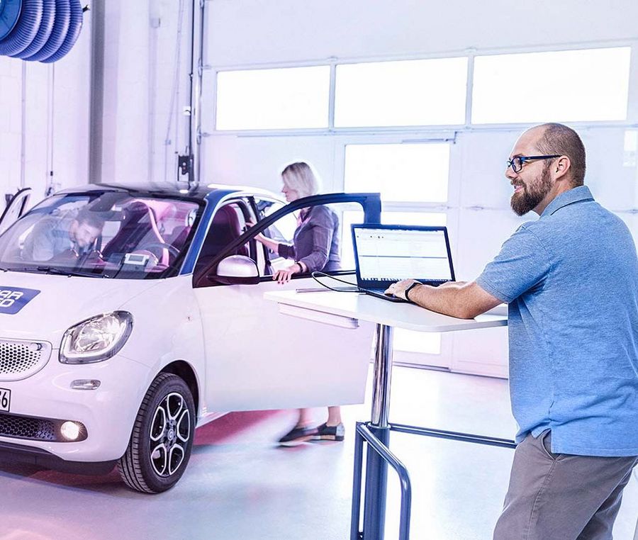 Car IT & Mobility - Produktlinie Daimler TSS, in der u.a. Themen wie car2go oder InCarDelivery weiterentwickelt werden.