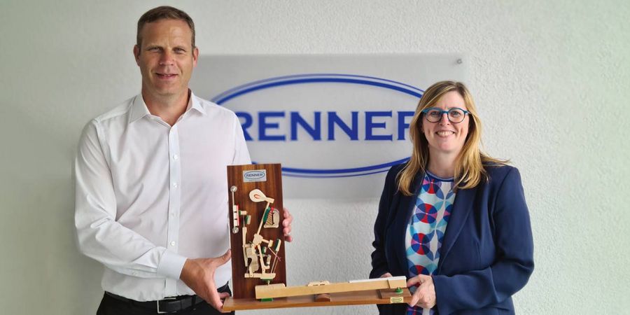 Geschäftsführer Christian Mayer und Geschäftsführerin Sabine Manal von der Louis Renner GmbH