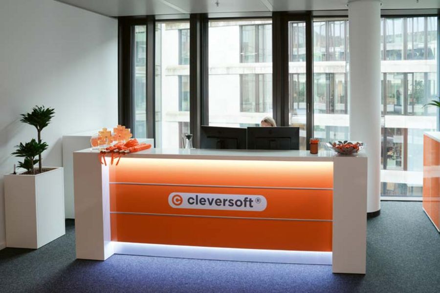 cleversoft group - Eingangsbereich der Münchener Firmenzentrale