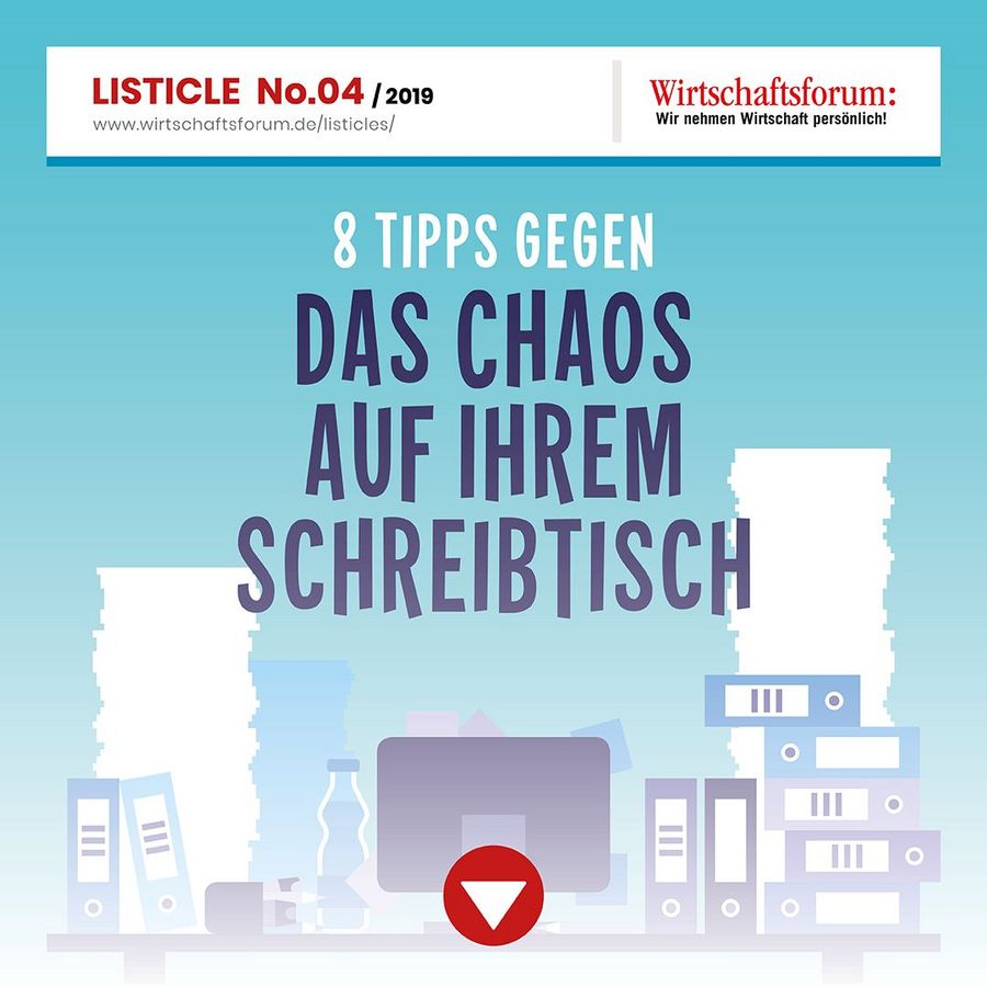 8 Tipps gegen das Chaos auf dem Schreibtisch