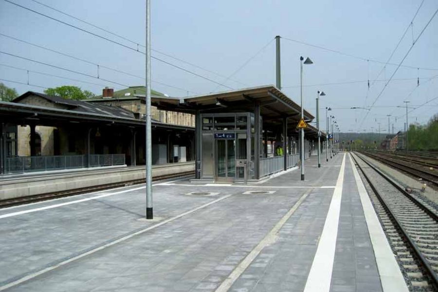 TGR Rostock Bahnsteige im Bahnhof Helmstedt