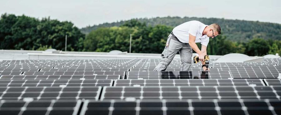 BayWa Solarpanels Montage
