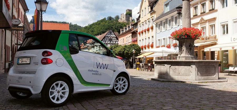 Schon seit 2011 können Elektrofahrzeuge in Waldkirch aufgeladen werden
