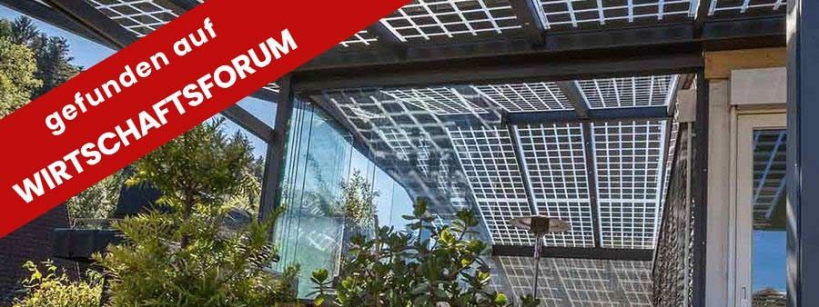 Solar-Glasdächer: Strom erzeugen mit Durchblick
