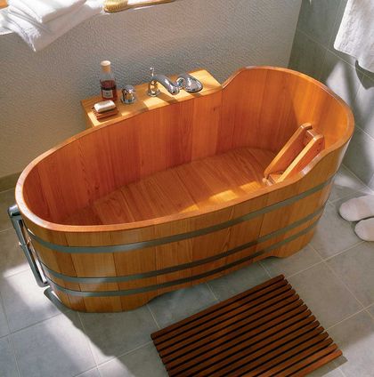 Holzbadewanne