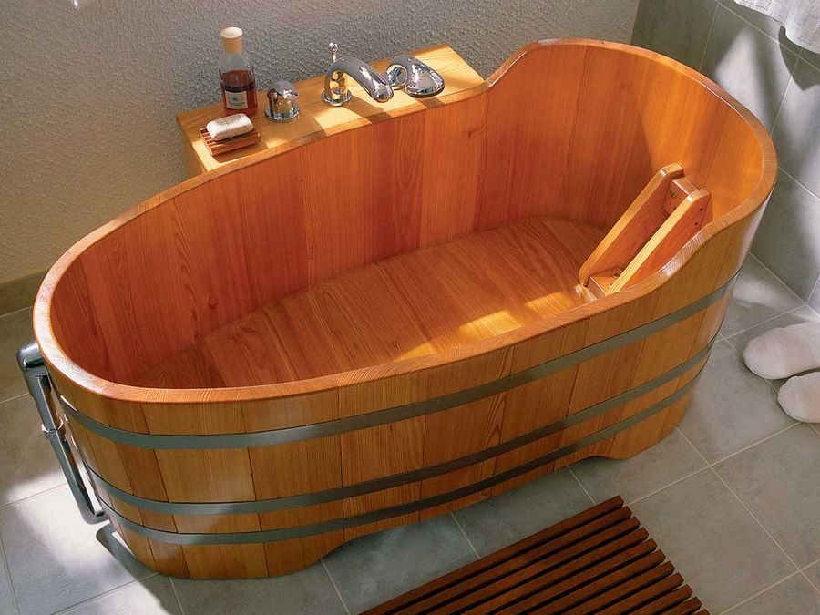 Holzbadewanne