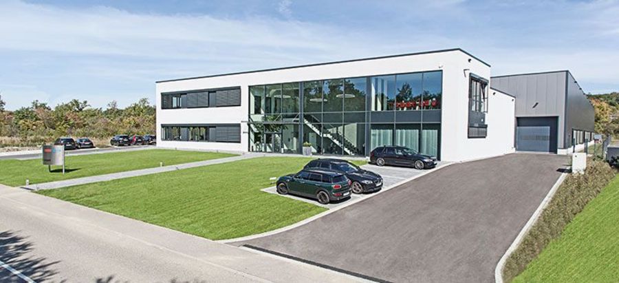 Der HEMO-Firmensitz in Ötisheim, Baden-Württemberg