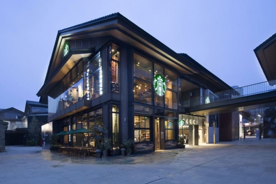 Einer der neuesten Starbucks Flagship Stores in China