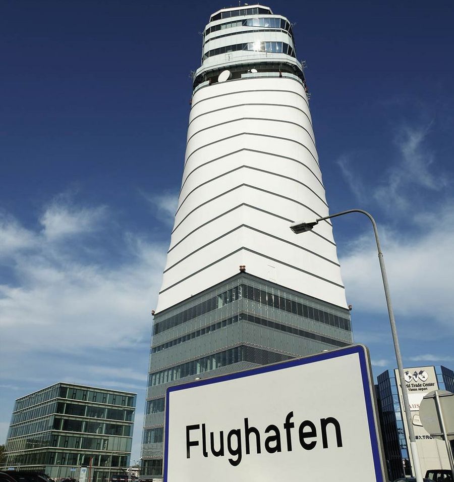 Flughafen-Tower in Wien