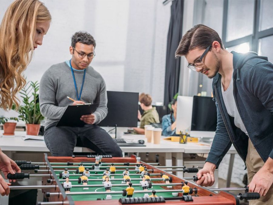 Deutschen ist konzentriertes Arbeiten wichtiger als ein Kicker