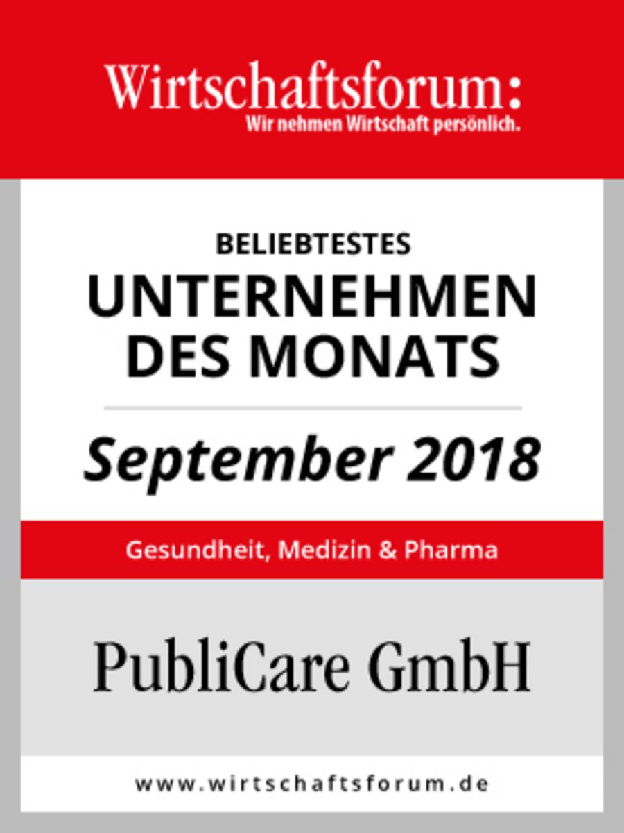 PubliCare Unternehmen des Monats September 2018