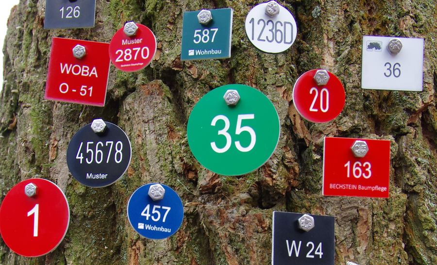 Baumnummern, Sämtl. Dienstleistung rund um den Baum Baumnummern, Sämtl. Dienstleistung rund um den Baum