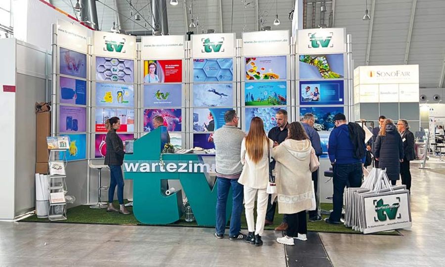 TV-Wartezimmer - Messestand