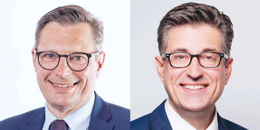 Andreas Frische, Executive Vice President und Thomas Streveld, Geschäftsführer der Mercuri Urval GmbH