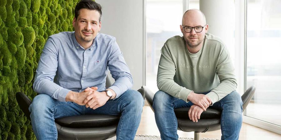 Danos Ulbrich und Christian Oswald, Geschäftsführer der Maxeiner GmbH Energietechnik