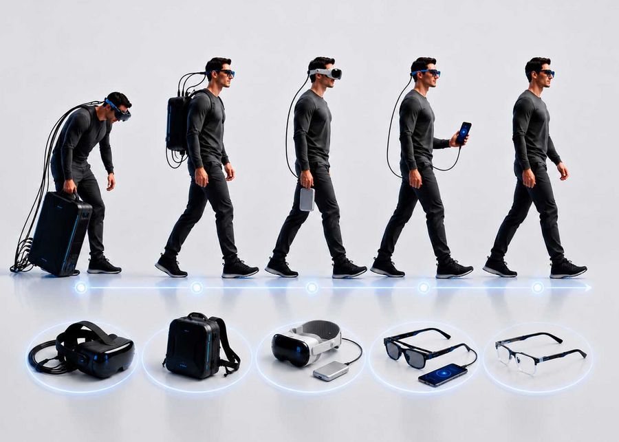 Die Evolution vom Spatial-Computing-Headset zur Smart Glass Die Evolution vom Spatial-Computing-Headset zur Smart Glass