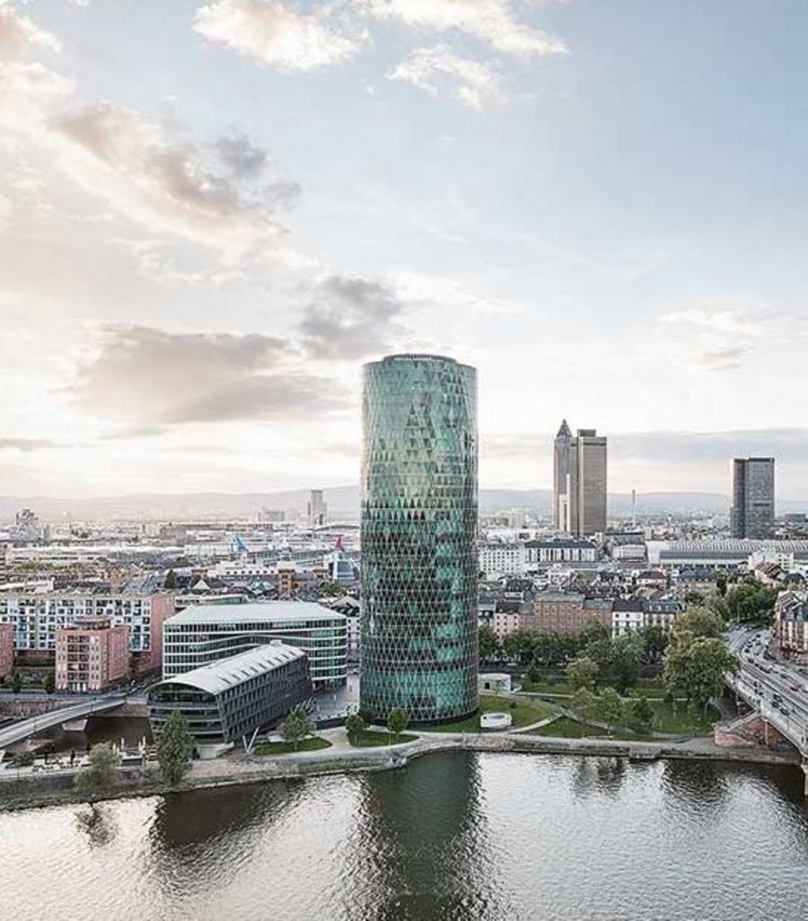 Der Hauptsitz von Quoniam im Westhafen Tower