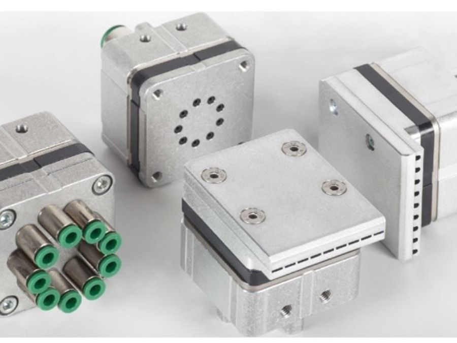 BIBUS - Kompakte Ventil-/Düsenkombination für die Sortiertechnik. Unser Partner MATRIX, Hersteller von extrem schnellschaltenden Elektromagnet-Ventilen, ermöglicht mit der Ventilserie GS neue Konstruktionsspielräume in der Sortiertechnik.