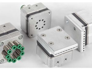 BIBUS - Kompakte Ventil-/Düsenkombination für die Sortiertechnik. Unser Partner MATRIX, Hersteller von extrem schnellschaltenden Elektromagnet-Ventilen, ermöglicht mit der Ventilserie GS neue Konstruktionsspielräume in der Sortiertechnik.
