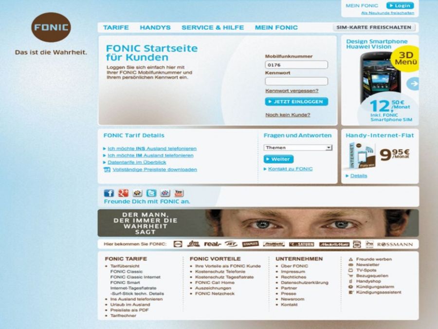 FONIC Website Screenshot