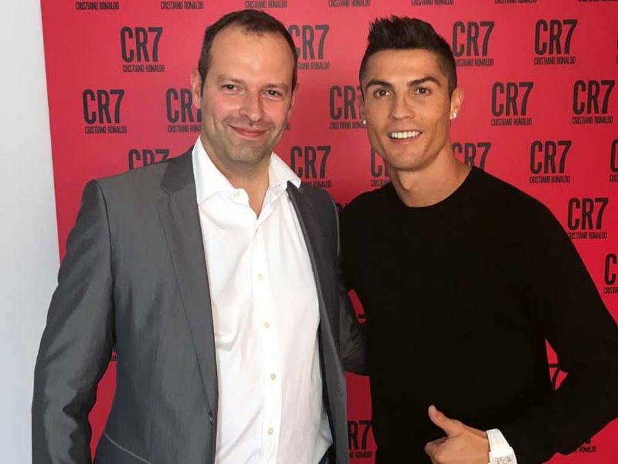 SA.G Group GmbH Victor Sanchez und Fußballstar Christiano Ronaldo