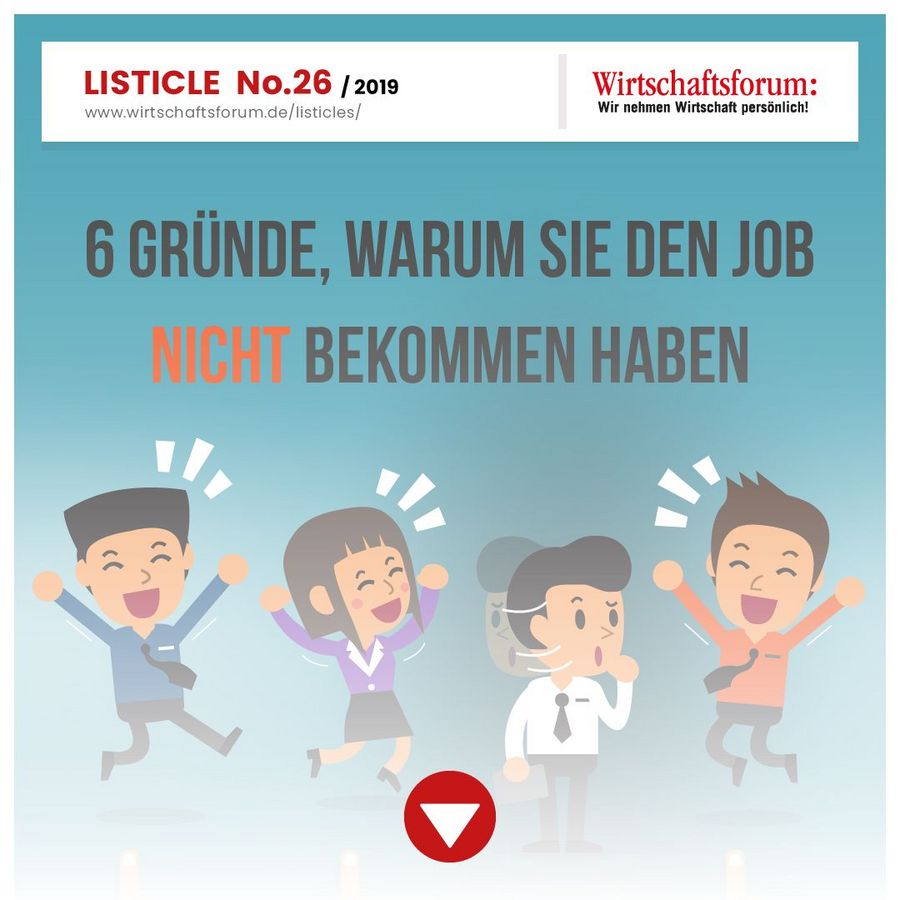 6 Gründe, warum Sie den Job nicht bekommen haben 6 Gründe, warum Sie den Job nicht bekommen haben