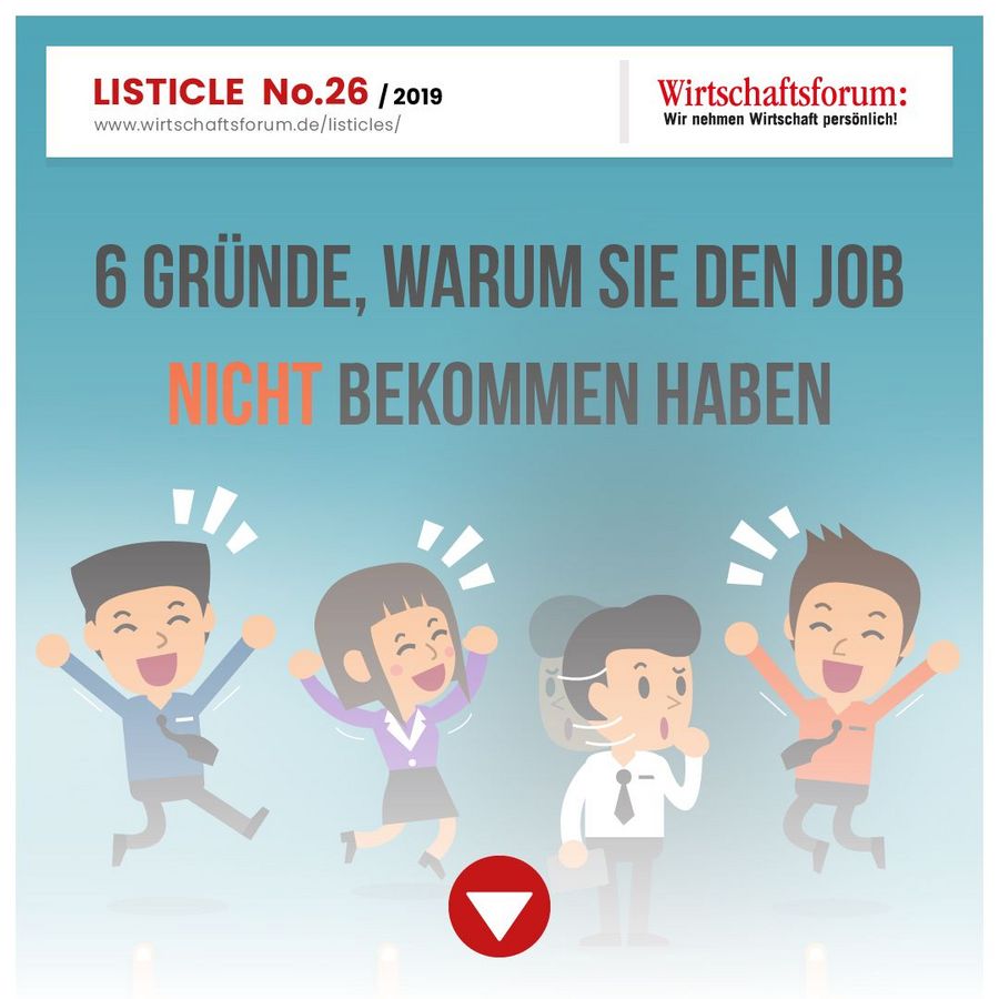 6 Gründe, warum Sie den Job nicht bekommen haben