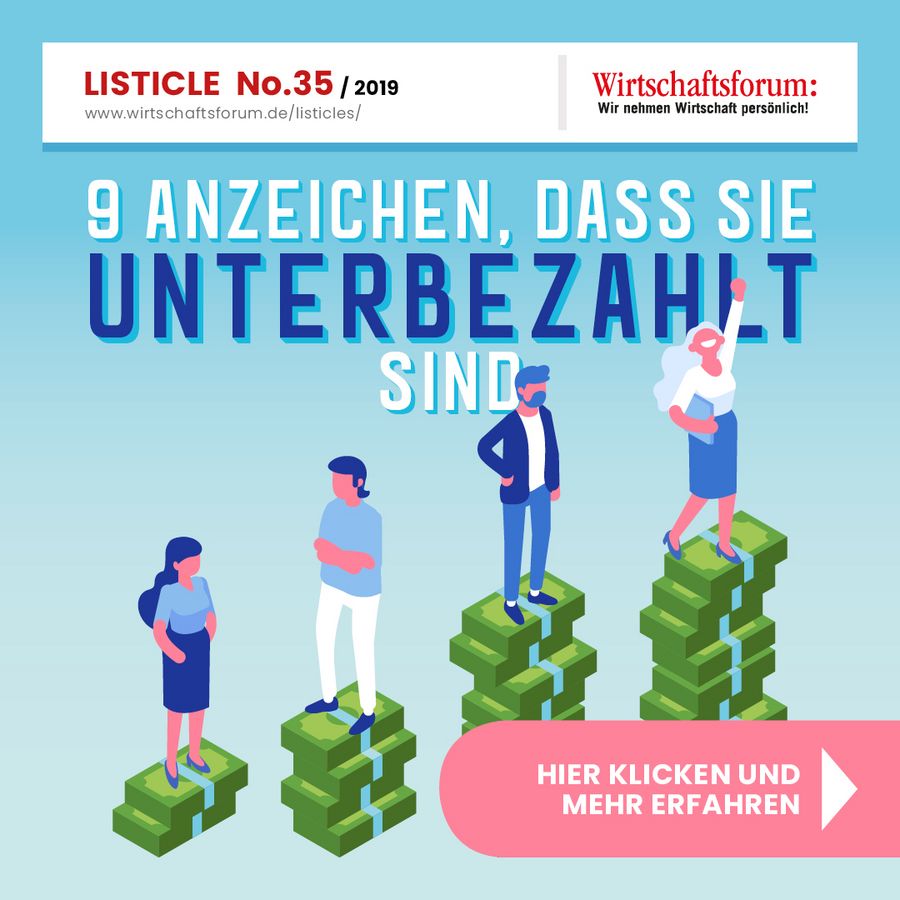 9 Anzeichen, dass Sie unterbezahlt sind - Wirtschaftsforum Listicle