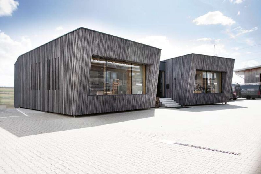 Holzbau Henz - das neue Bürogebäude am Firmensitz in Trierweiler