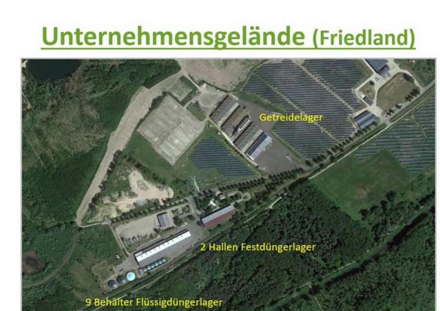 Friedländer Landhandels- und Dienste Unternehmensgelände Friedland