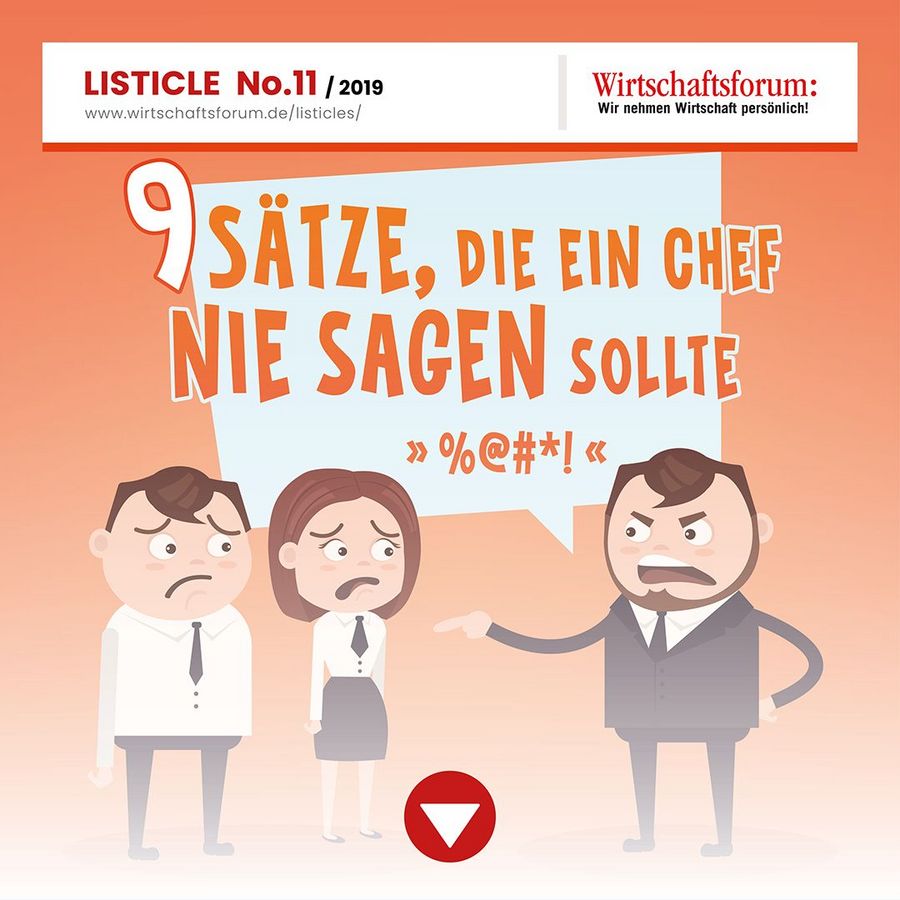 9 Sätze, die ein Chef nie sagen sollte 9 Sätze, die ein Chef nie sagen sollte