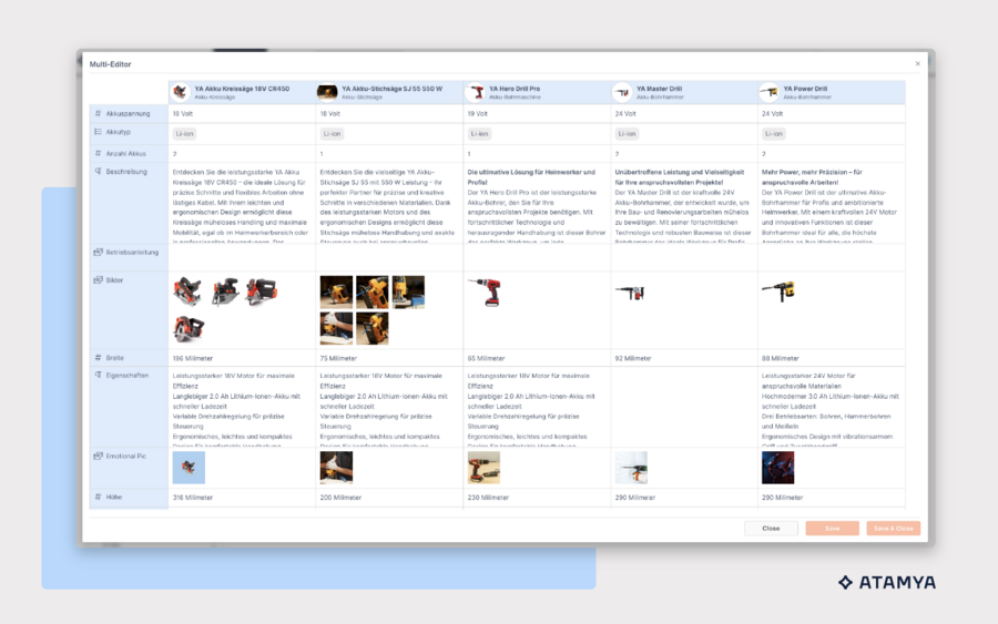 ATAMYA Product Cloud