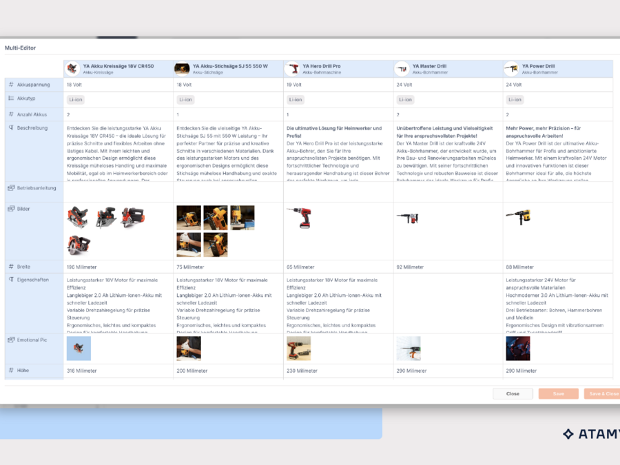 ATAMYA Product Cloud