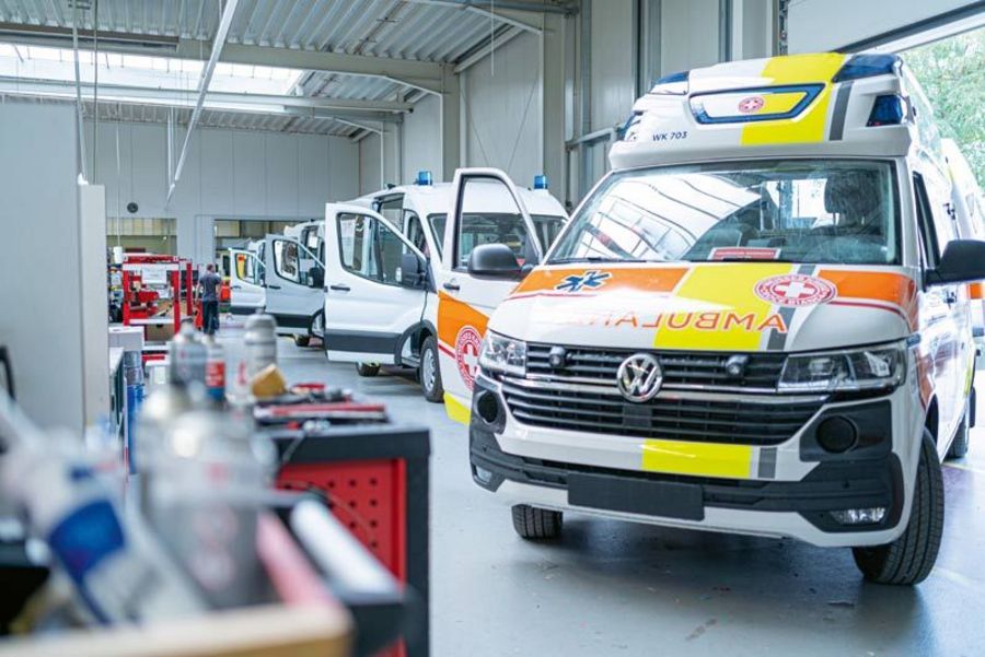 Produktionshalle von Ambulanz Mobile